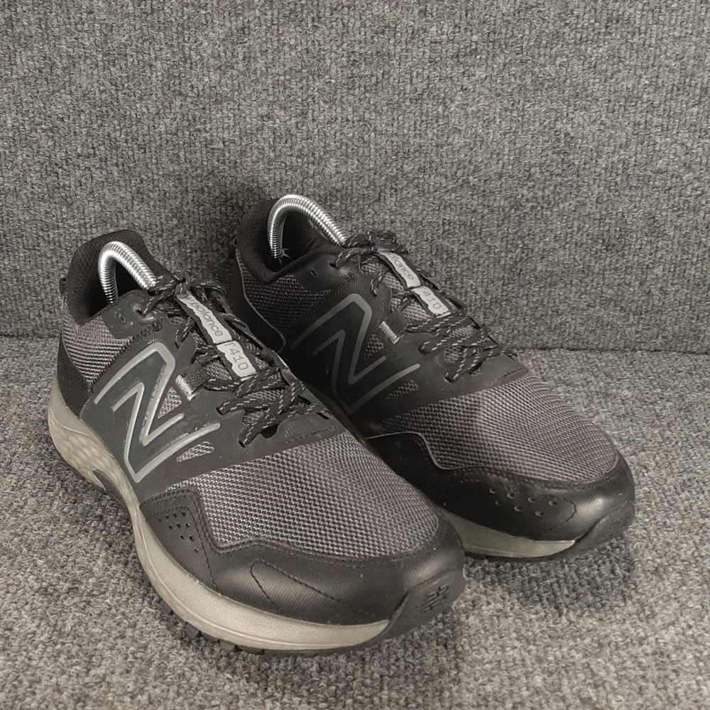 New Balance 410 Trail Running MT410LB8 9.5 Black Grey Mens Shoes